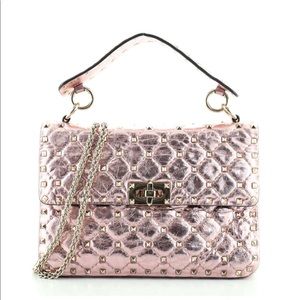 Rockstud Spike Flap Bag Quilted Leather Medium